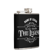 Het Man, de mythe, de erlenmeyer Heupfles (Rechts)