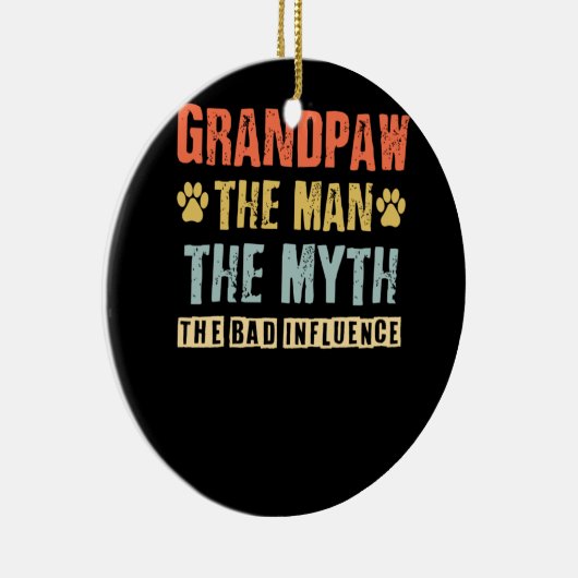 Het Man de mythe de invloed opa Keramisch Ornament (Rechts)