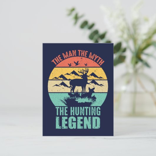 Het Man - de mythe - de jachtleger Briefkaart (Staand voorkant)