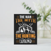 Het Man, de mythe, de jachtleger, de deer Cabin Briefkaart (Staand voorkant)