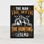 Het Man, de mythe, de jachtleger - Deer Cabin Kaart (Gele Bloem)