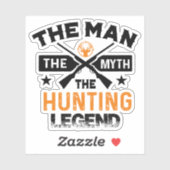 Het Man de mythe de jachtleger - Deer Sticker (Vel)