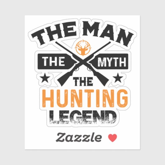 Het Man de mythe de jachtleger - Deer Sticker (Vel)