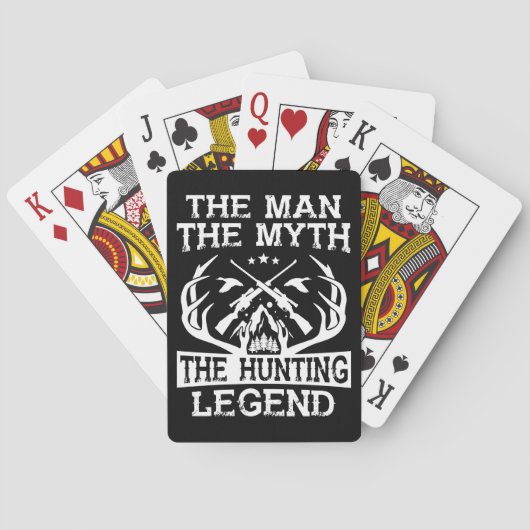 Het Man de mythe de jachtleger - kamp Pokerkaarten (Achterkant)