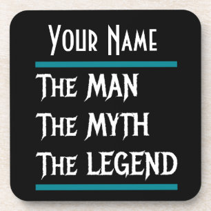 Het Man de mythe de Legend aanpassen personaliseer Bier Onderzetter