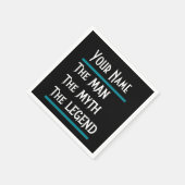 Het Man de mythe de Legend aanpassen personaliseer Servet (Hoek)