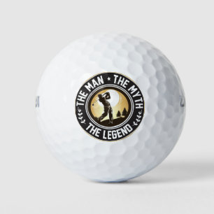Het Man de mythe de Legend Golf valt Golfballen
