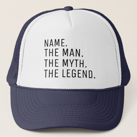 Het Man de mythe de Legend Trucker H Trucker Pet (Voorkant)