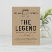 Het Man de mythe, de legendarische begrafenis Kaart (Staand voorkant)