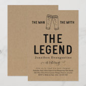 Het Man de mythe, de legendarische begrafenis Kaart (Voorkant / Achterkant)