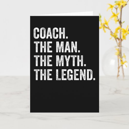 Het Man de mythe de legendarische grappigheid Kaart (Gele Bloem)