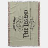 Het Man, de mythe, de legendarische mand Deken (Voorkant Verticaal)