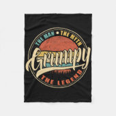 Het Man de mythe, de legendarische  retro Fleece Deken (Voorkant)