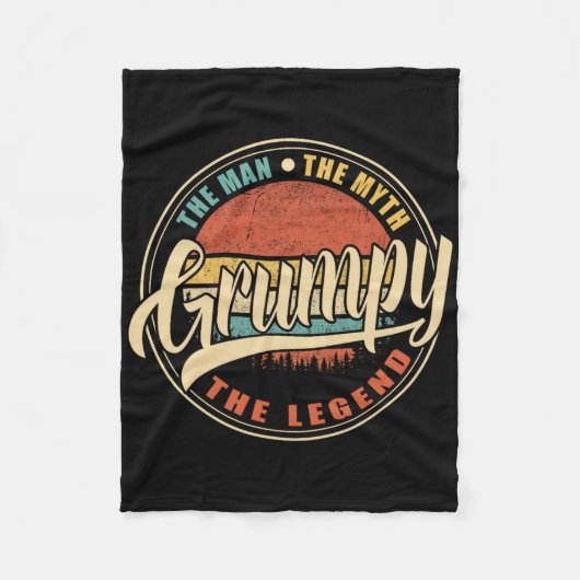 Het Man de mythe, de legendarische  retro Fleece Deken (Voorkant)