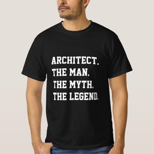 Het Man de mythe de legendart T-shirt (Voorkant)