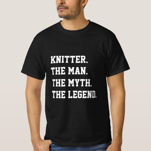 Het Man de mythe de legendart T-shirt (Voorkant)
