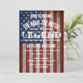 Het Man De mythe De legende 4 juli Kaart (Staand voorkant)