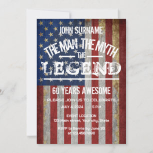 Het Man De mythe De legende 4 juli Kaart