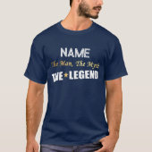 Het Man, de mythe, de legende aangepaste naam T-shirt (Voorkant)
