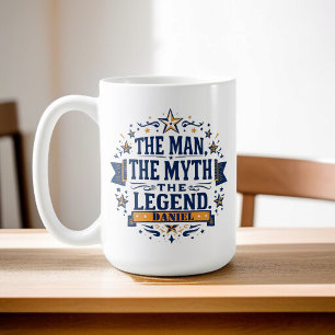 Het Man De mythe De legende Aangepaste Vaderdag Koffiemok