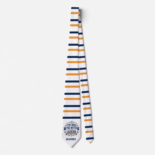 Het Man De mythe De legende | Aangepaste Vaderdag Stropdas (Voorkant)