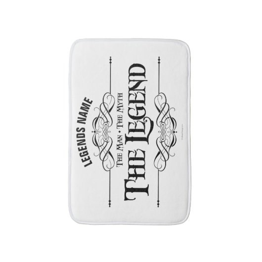 Het Man, de mythe, de Legende Bath Mat (Voorkant Verticaal)