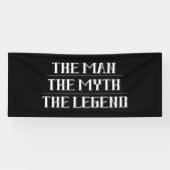 Het Man, de mythe, de Legende Birthday Banner (Horizontaal)