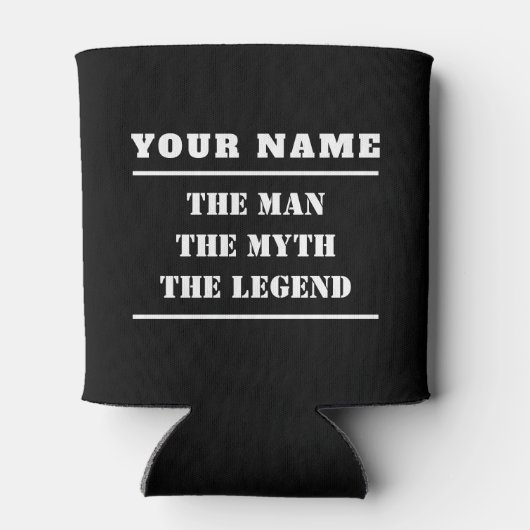 Het Man de mythe de legende Blikjeskoeler (Achterkant)