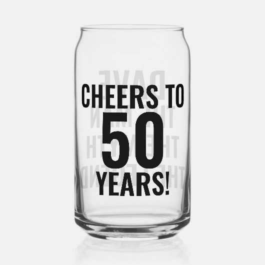 Het Man de mythe de legende Blikvorm Glas (Achterkant)