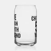 Het Man de mythe de legende Blikvorm Glas (Links)