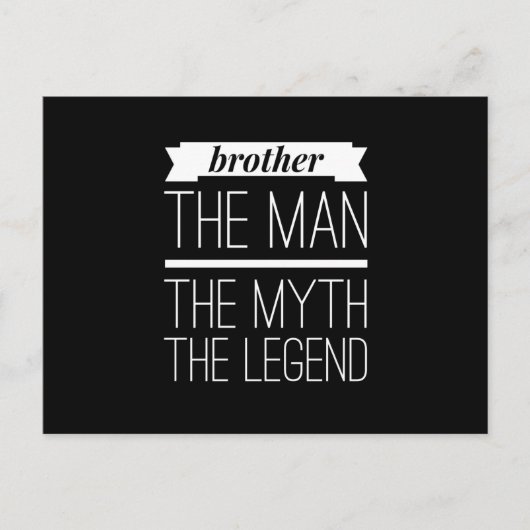 Het Man de mythe de legende Briefkaart (Voorkant)