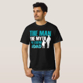 Het Man de mythe de Legende #Dad Mannen T-shirt (Voorkant volledig)