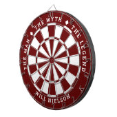 "Het man, de mythe, de legende" Dartbord (Voorkant Rechts)
