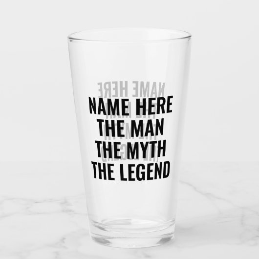 Het Man de mythe de legende Glas (Voorkant)