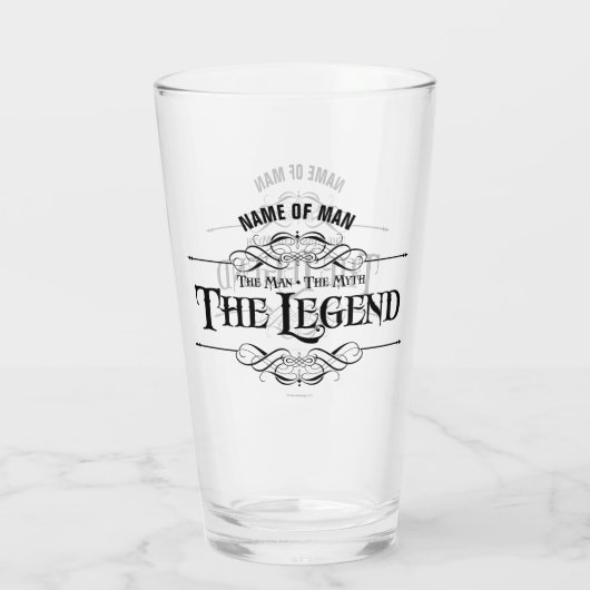 Het Man, de mythe, de legende Glas (Achterkant)