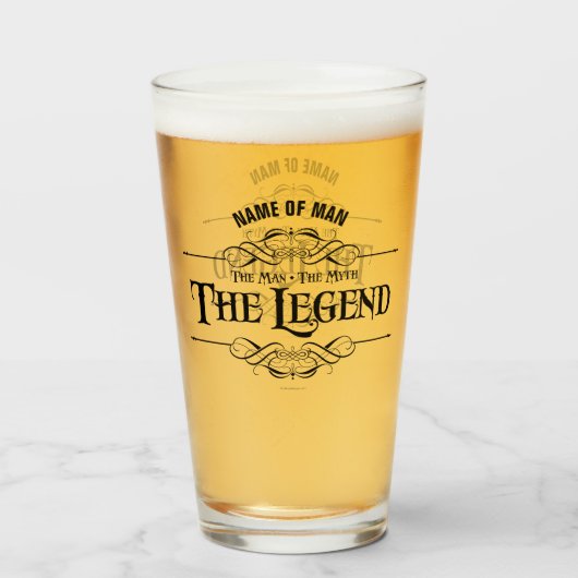 Het Man, de mythe, de legende Glas (Voorkant gevuld)