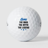 Het Man De mythe De legende Grappig Custom Golfballen (Voorkant)