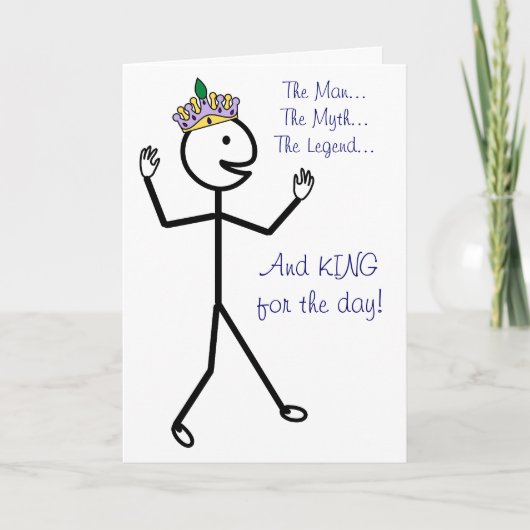 Het Man De mythe De legende - Happy Vaderdag Kaart (Voorkant)