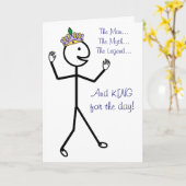 Het Man De mythe De legende - Happy Vaderdag Kaart (Gele Bloem)