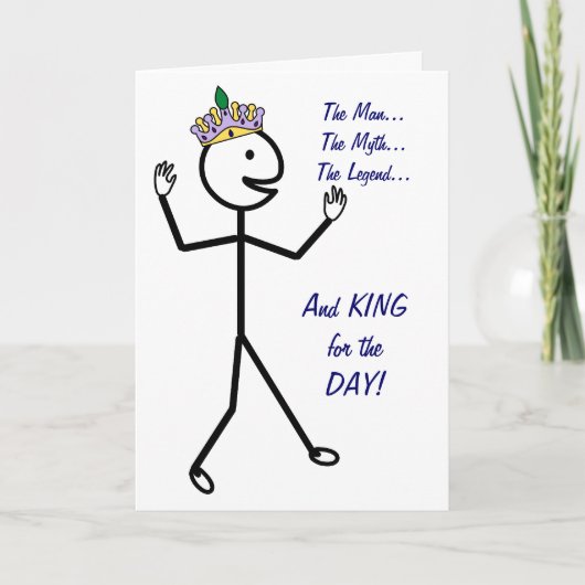 Het Man De mythe De legende - Happy Vaderdag Kaart (Voorkant)