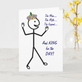 Het Man De mythe De legende - Happy Vaderdag Kaart (Gele Bloem)