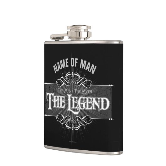 Het Man, de mythe, de legende Heupfles (Links)