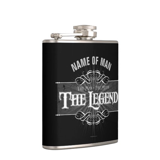 Het Man, de mythe, de legende Heupfles (Rechts)