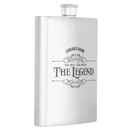 Het Man, de mythe, de legende heupfles (Rechts)