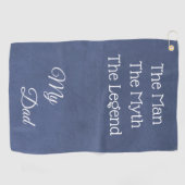 Het Man, de mythe, de legende.. Mijn vader Golfhanddoek (Horizontaal)