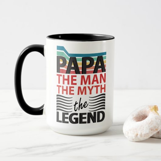 Het man, de mythe, de legende mok (Met donut)