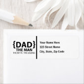 Het Man de mythe de legende vader Etiket (Insitu)