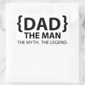 Het Man de mythe de legende vader Rechthoekige Sticker (Tas)