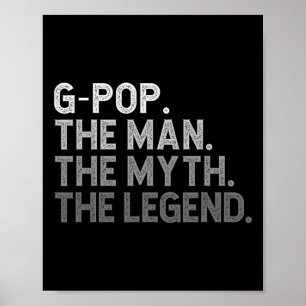 Het Man De mythe De legende Vaderdag Funny GPO Poster