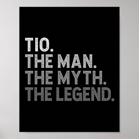 Het Man De mythe De legende Vaderdag Funny Poster (Voorkant)